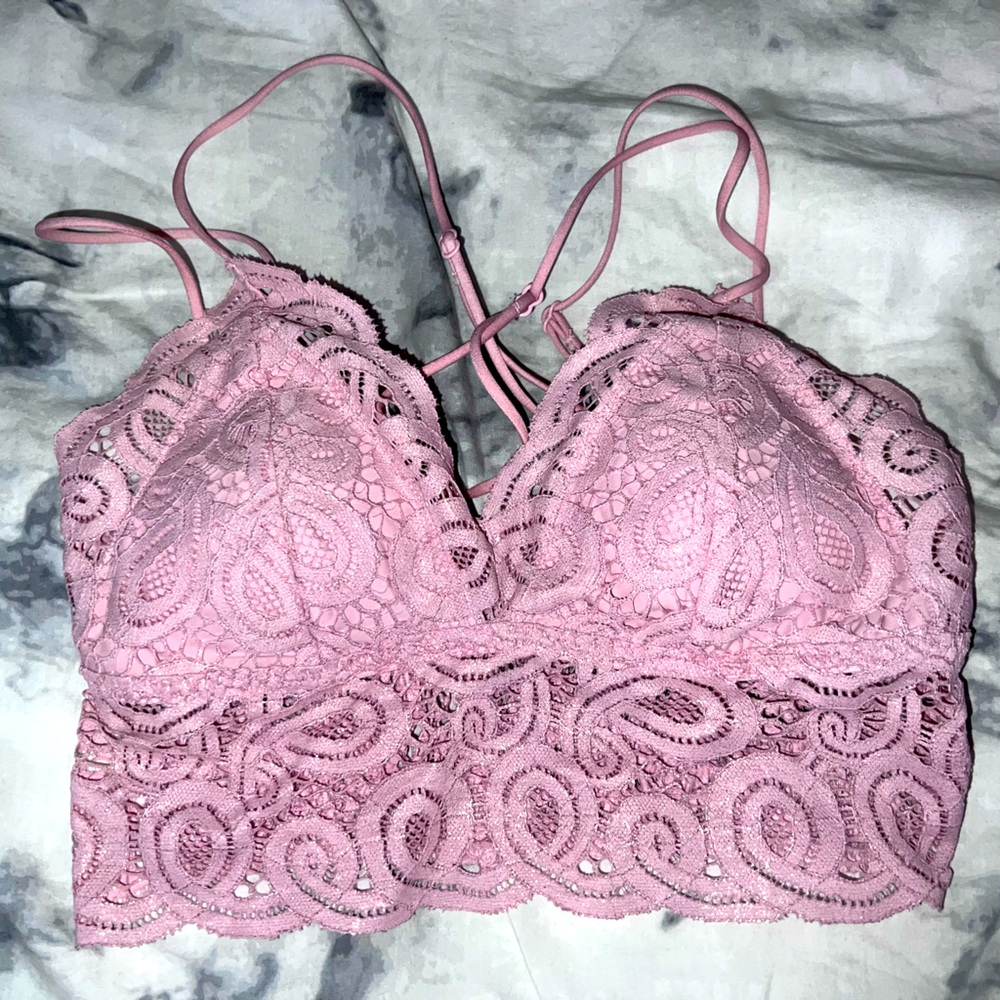 Bralette with shimmery fabric, never worn, beautiful stretch material
